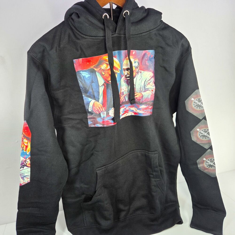 Dorozhka Political Card Game Graphic Hoodie Black Size S